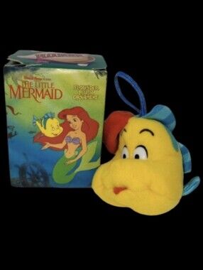 NIB VINTAGE DISNEY 1989 FLOUNDER PLUSH ORNAMENT